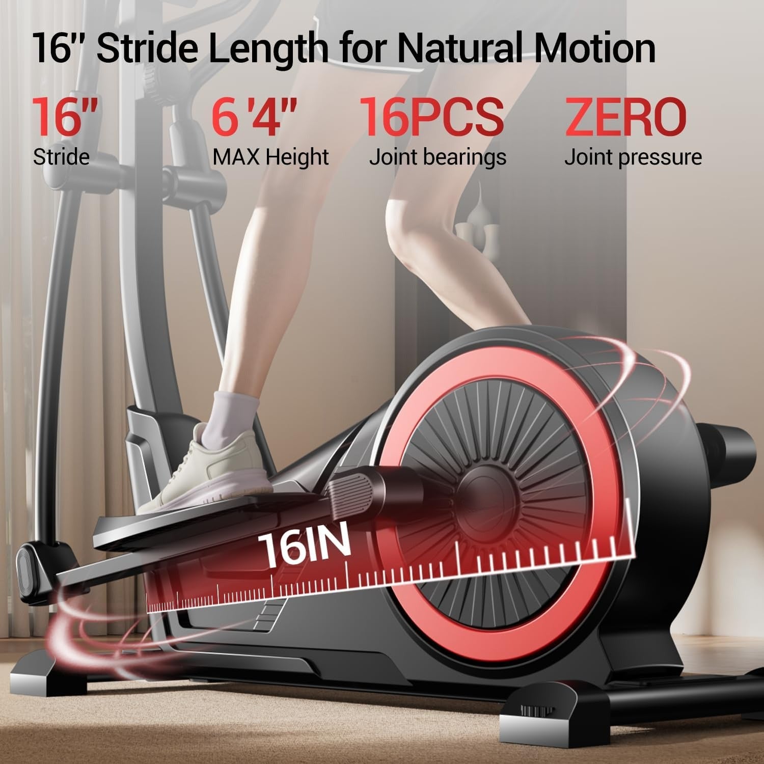 Silent Magnetic Home Elliptical Exercise Machine