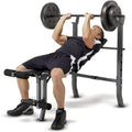 Standard Weight Bench With Vinyl‑Coated Set