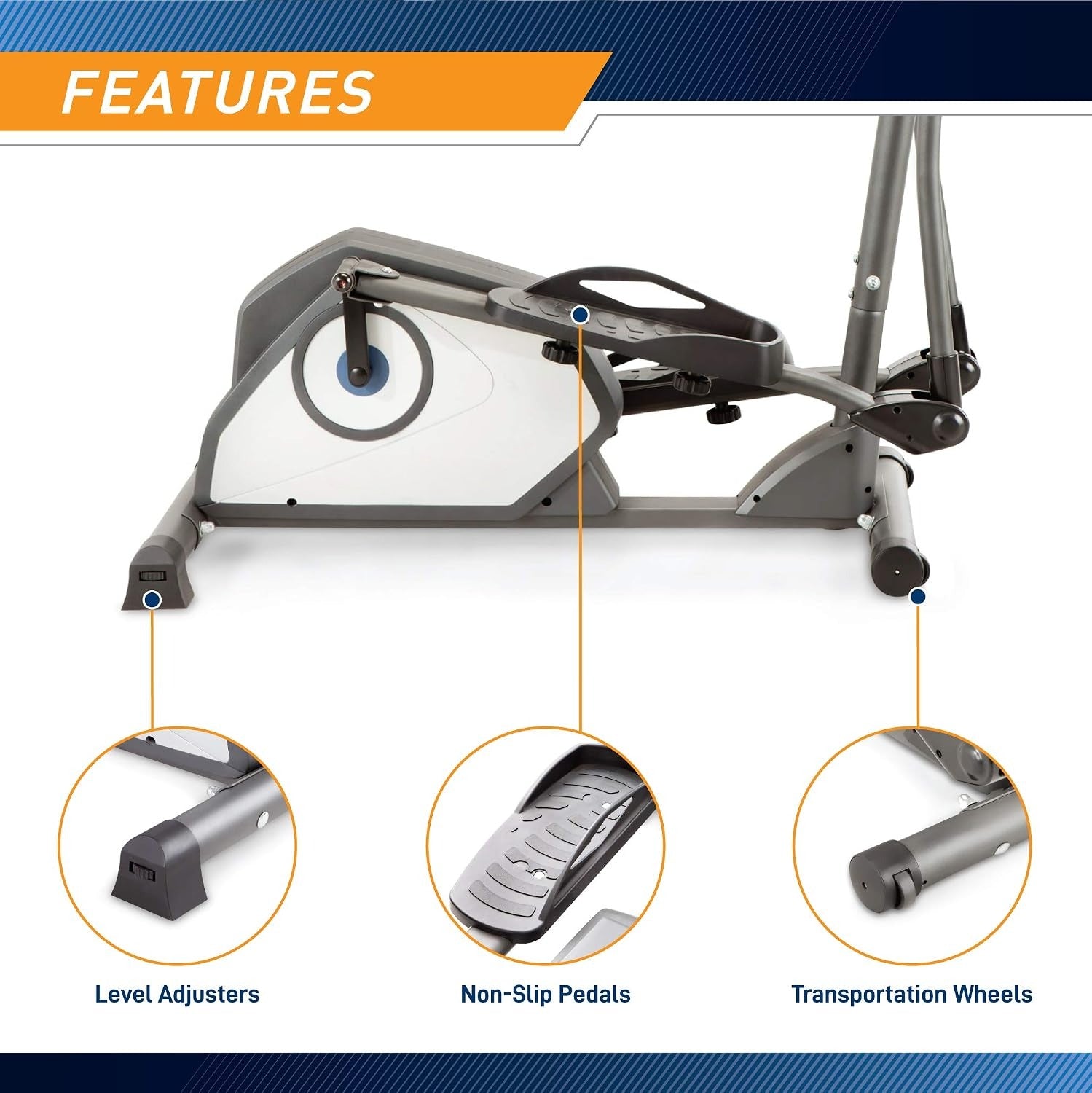 Magnetic Home Cardio Elliptical Trainer Machine