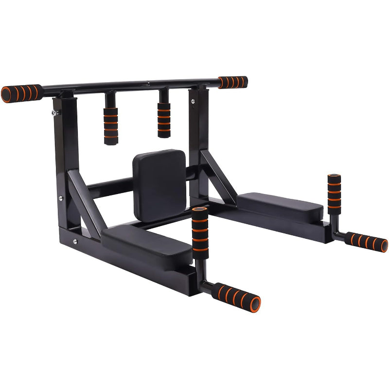 Wall‑Mount Pull‑Up Bar Dip Station Set