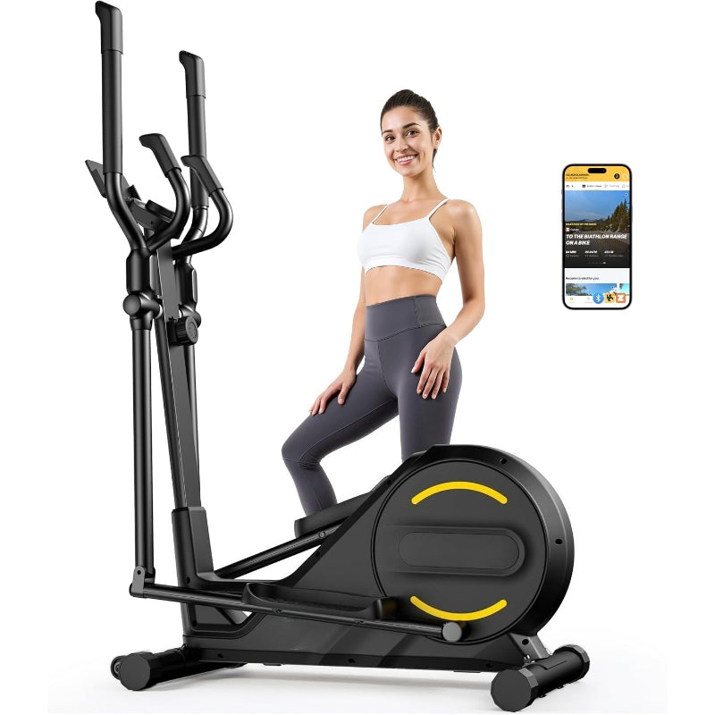 Quiet Magnetic APP‑Enabled Home Elliptical Machine