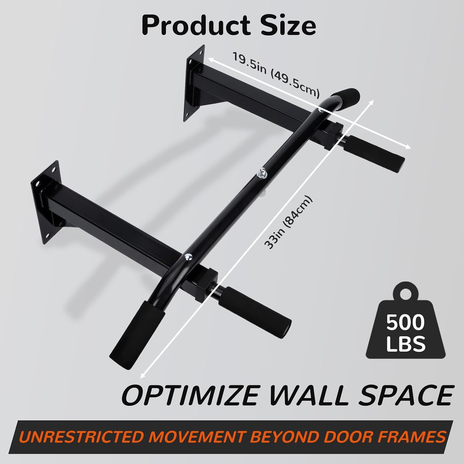 Wall‑Mounted Multifunctional Pull‑Up Bar