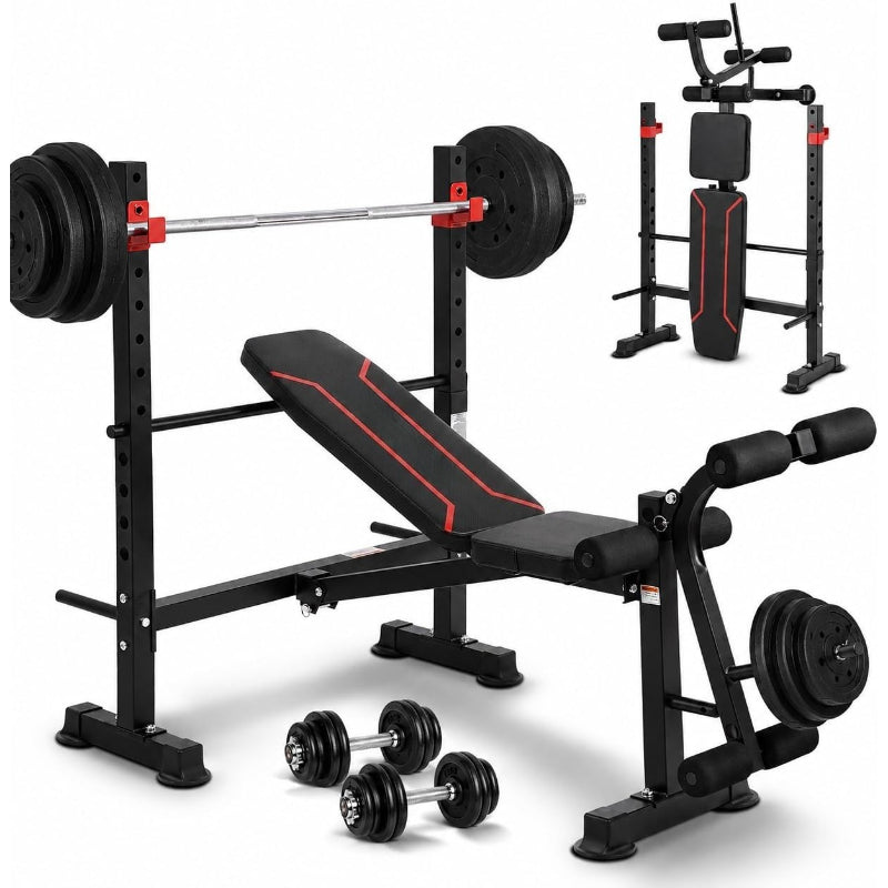 750LBS Adjustable Weight Workout Bench Set