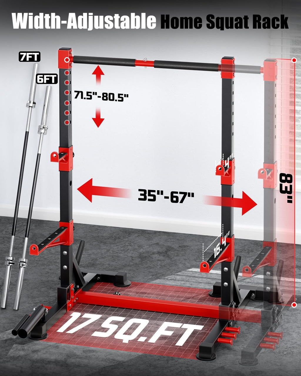 Smith Machine Squat Rack Power Cage Combo