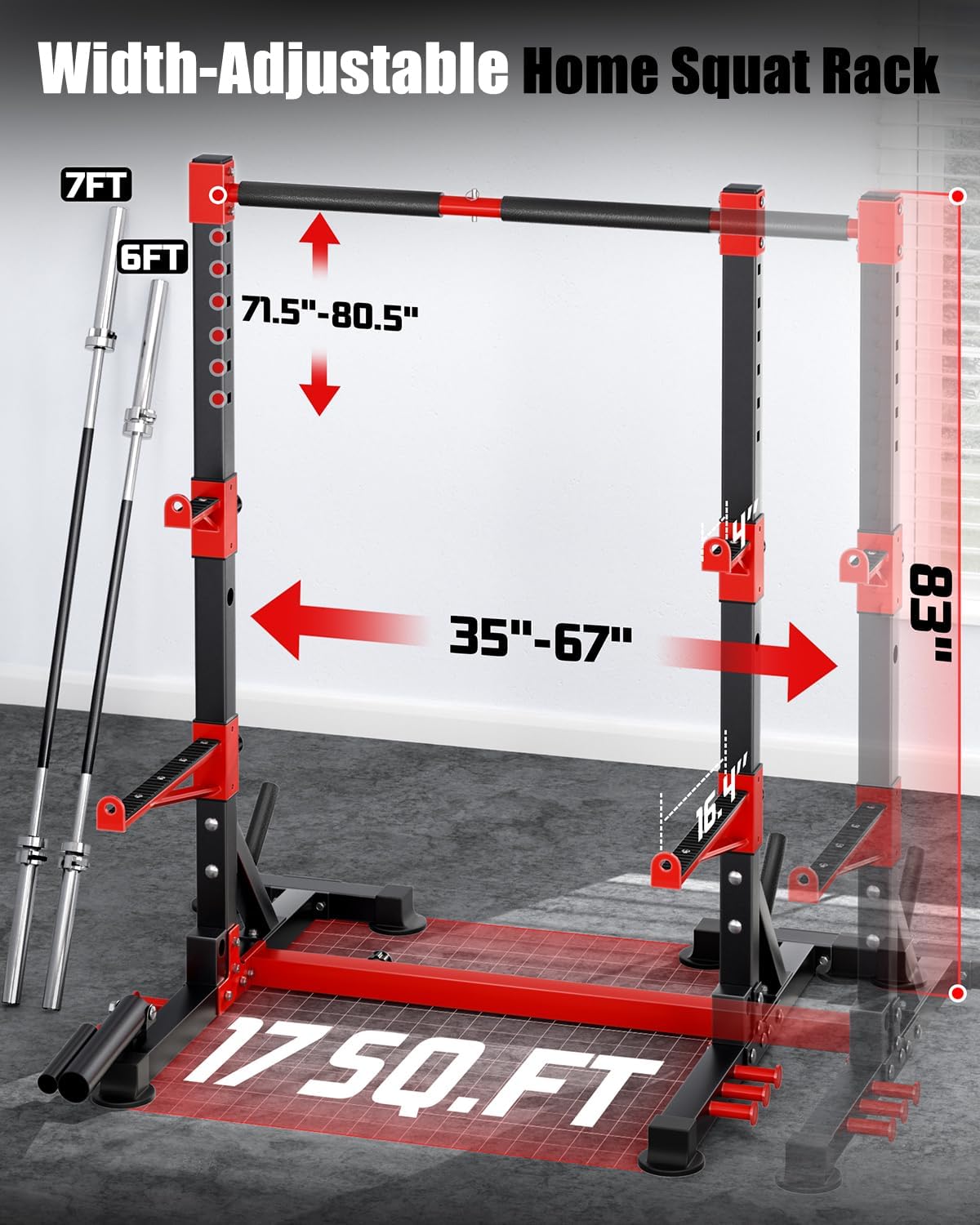 Smith Machine Squat Rack Power Cage Combo