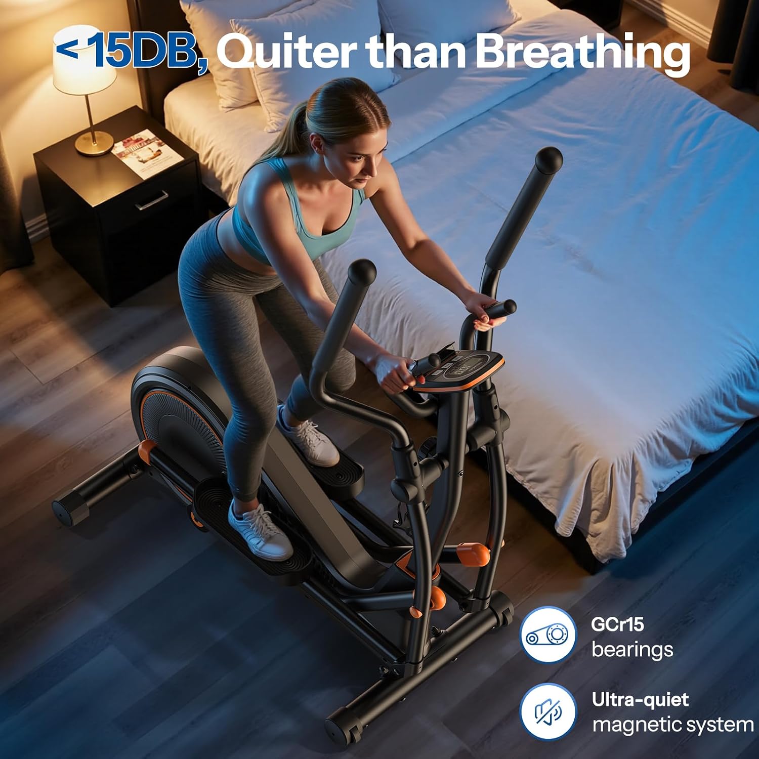 Long‑Stride Home Elliptical Machine