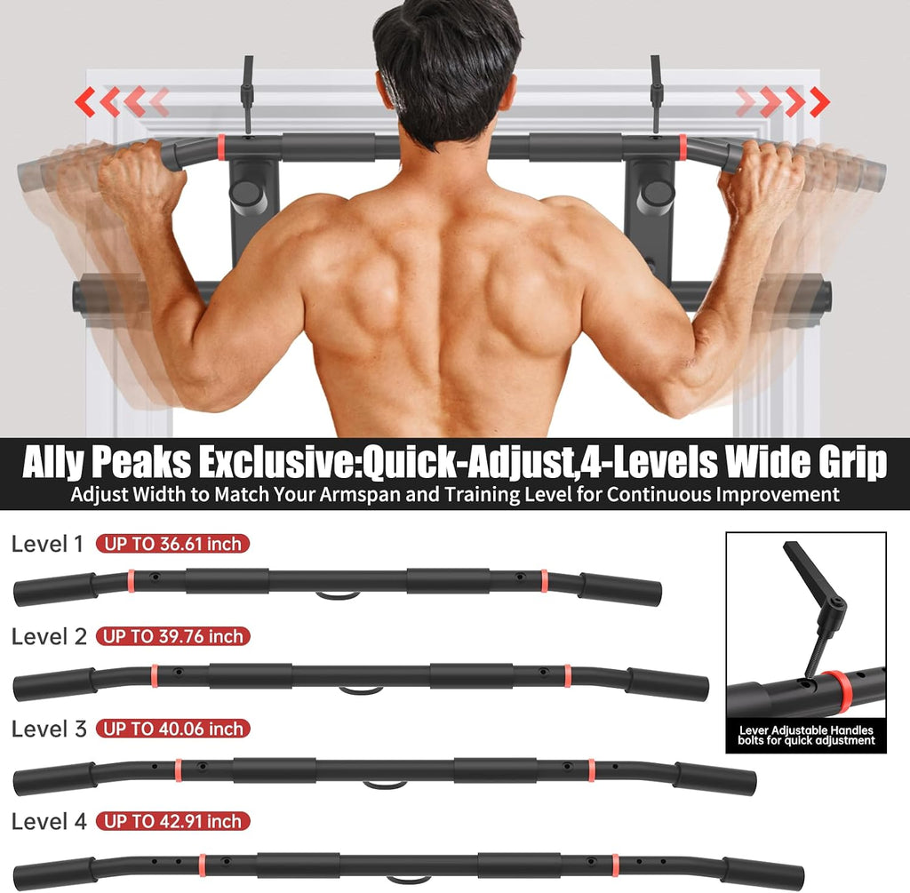 Doorway Pull‑Up Bar With Resistance Bands