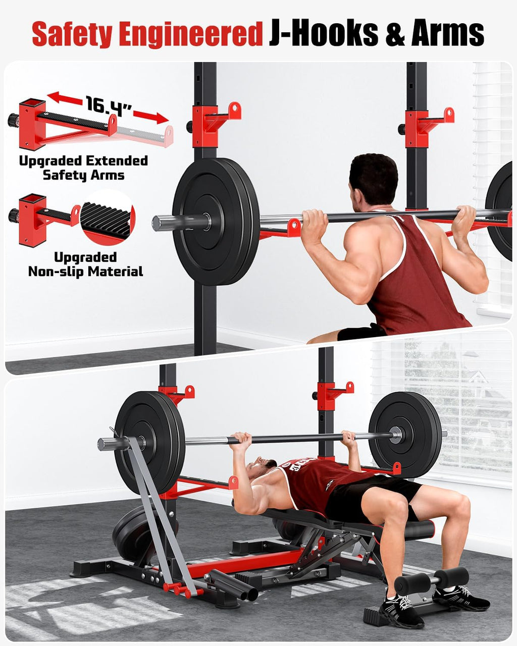Smith Machine Squat Rack Power Cage Combo