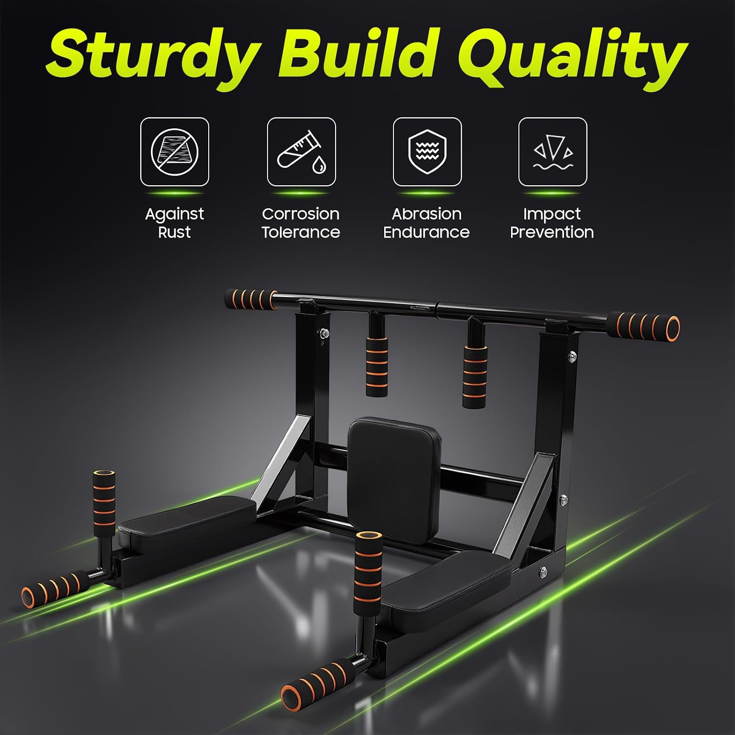 Multifunctional Wall‑Mount Pull‑Up Bar Station