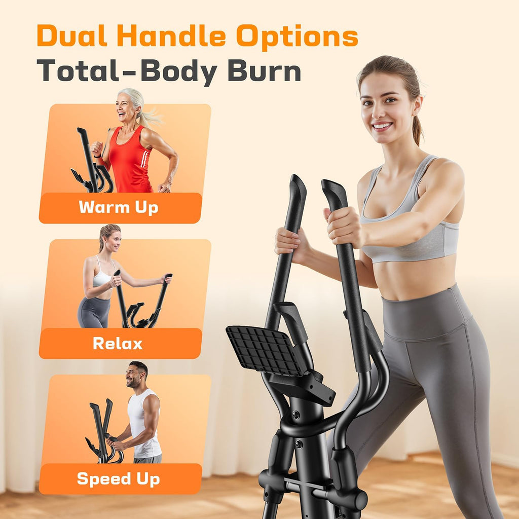 Quiet Magnetic APP‑Enabled Home Elliptical Machine