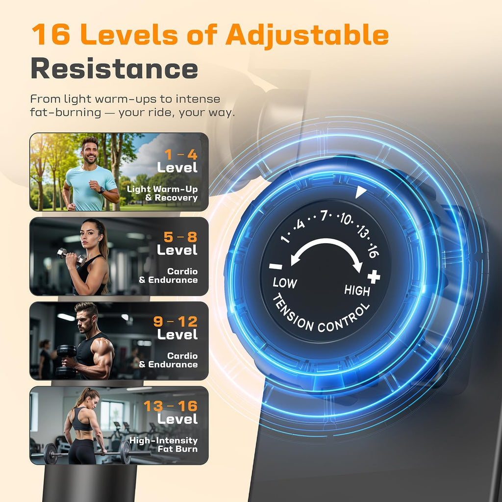 Quiet Magnetic APP‑Enabled Home Elliptical Machine