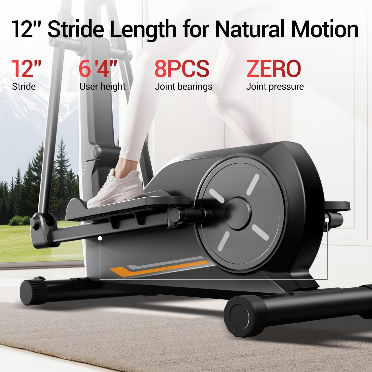 Magnetic Compact Home Elliptical Exercise Machine