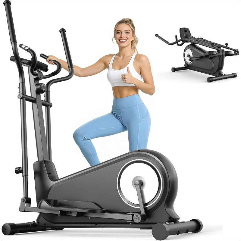 Foldable Magnetic Home Elliptical Trainer Machine