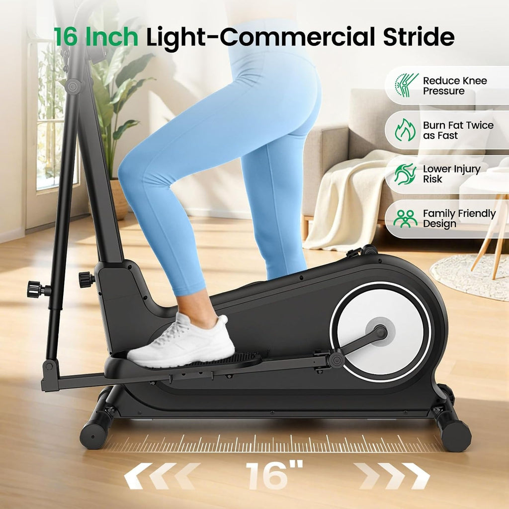 Foldable Magnetic Home Elliptical Trainer Machine