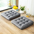 Memory‑Foam Square Yoga Floor Cushion Set