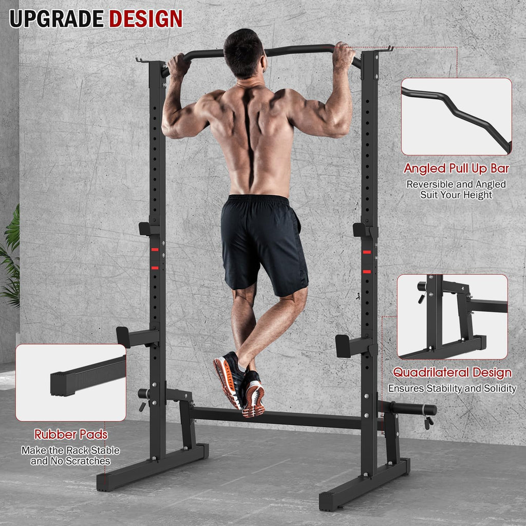Adjustable Weight Bench With Squat Rack