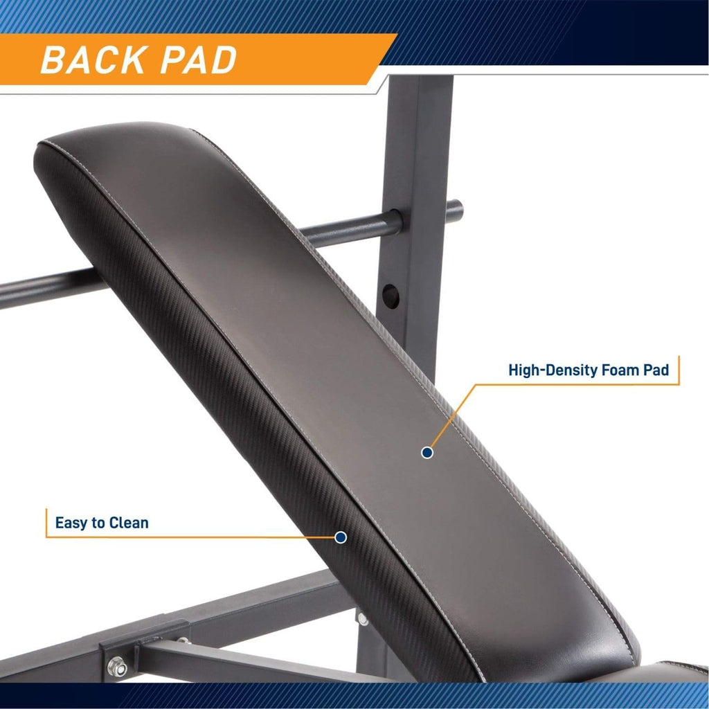 Standard Weight Bench With Vinyl‑Coated Set