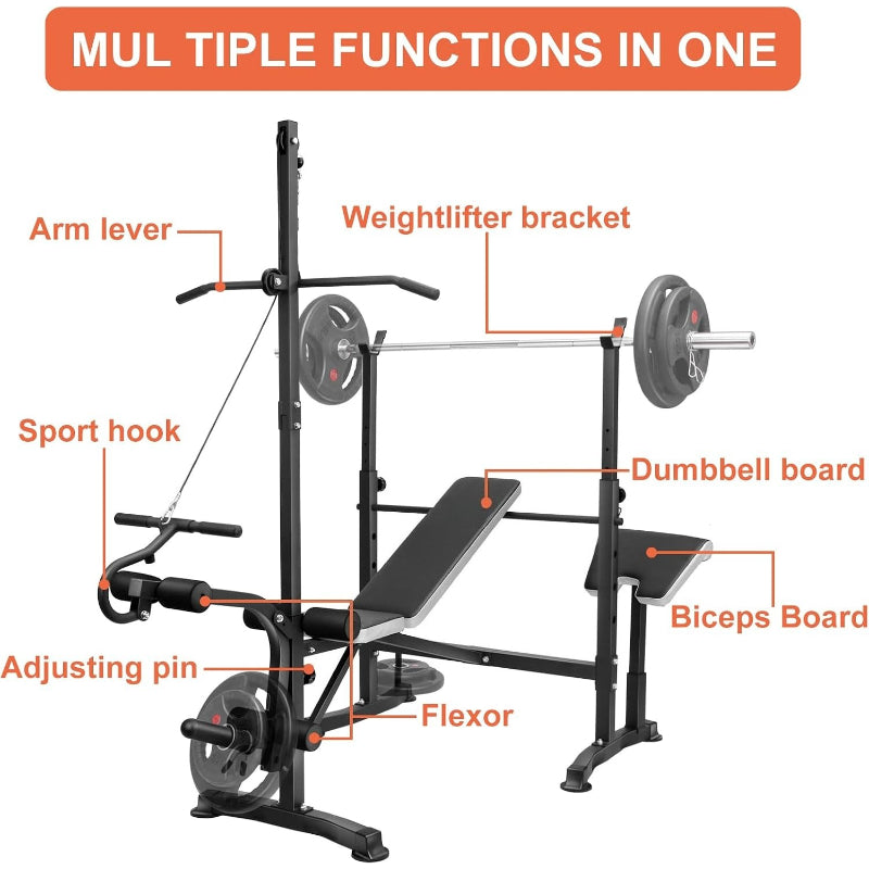 Adjustable Olympic Home Gym Weight Bench