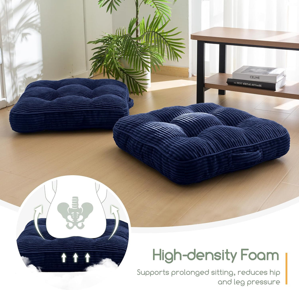 Large Corduroy Yoga Floor Meditation Cushion