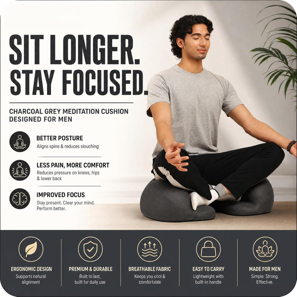 Ergonomic Orthopedic Yoga Meditation Cushion