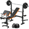 770LBS Adjustable Olympic Weight Bench Set