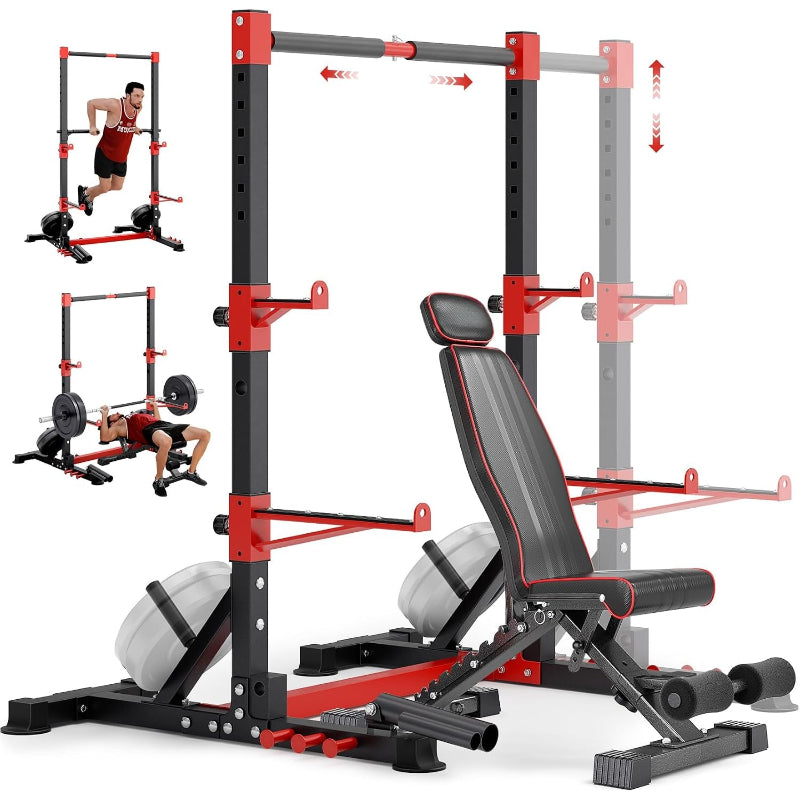 Smith Machine Squat Rack Power Cage Combo