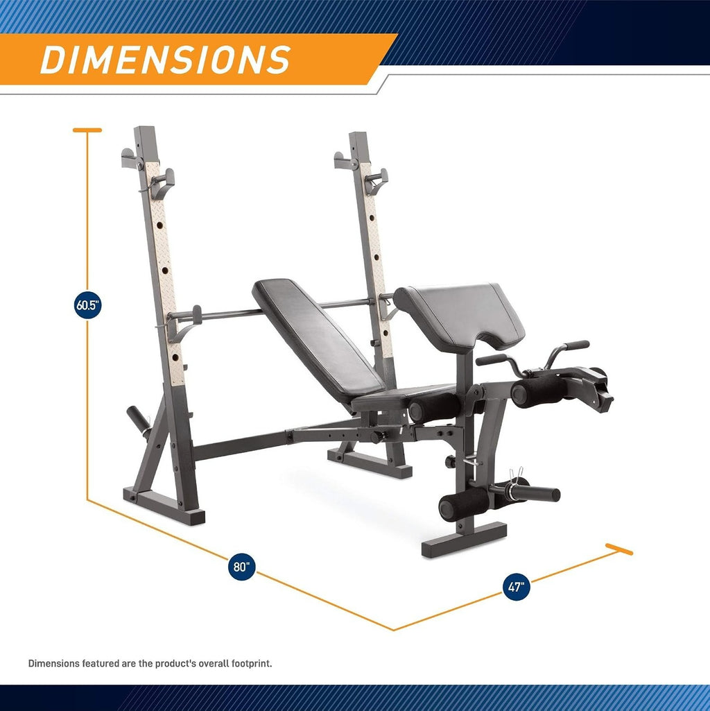 Olympic Weight Bench With Preacher Curl Pad