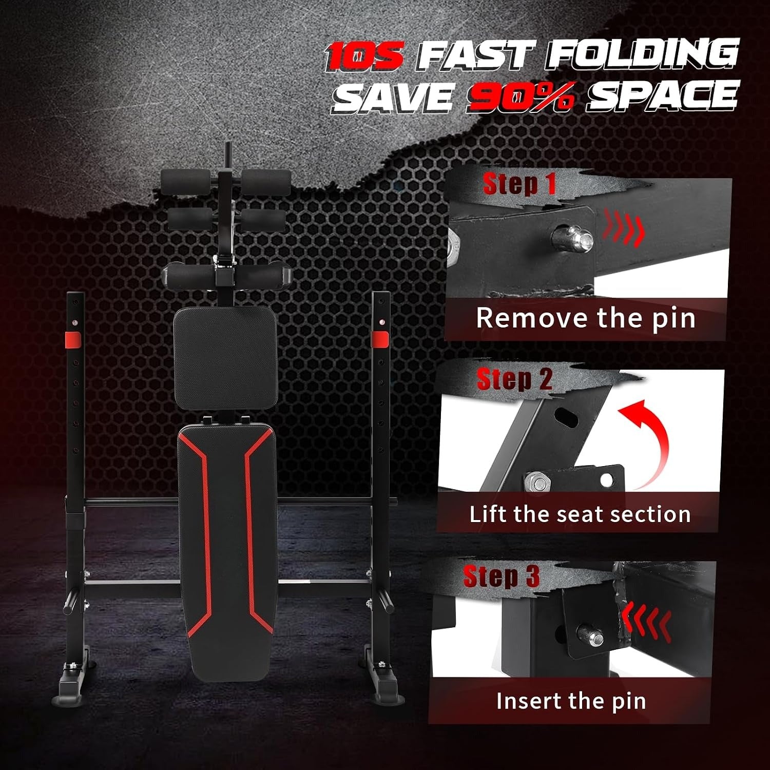 750LBS Adjustable Weight Workout Bench Set